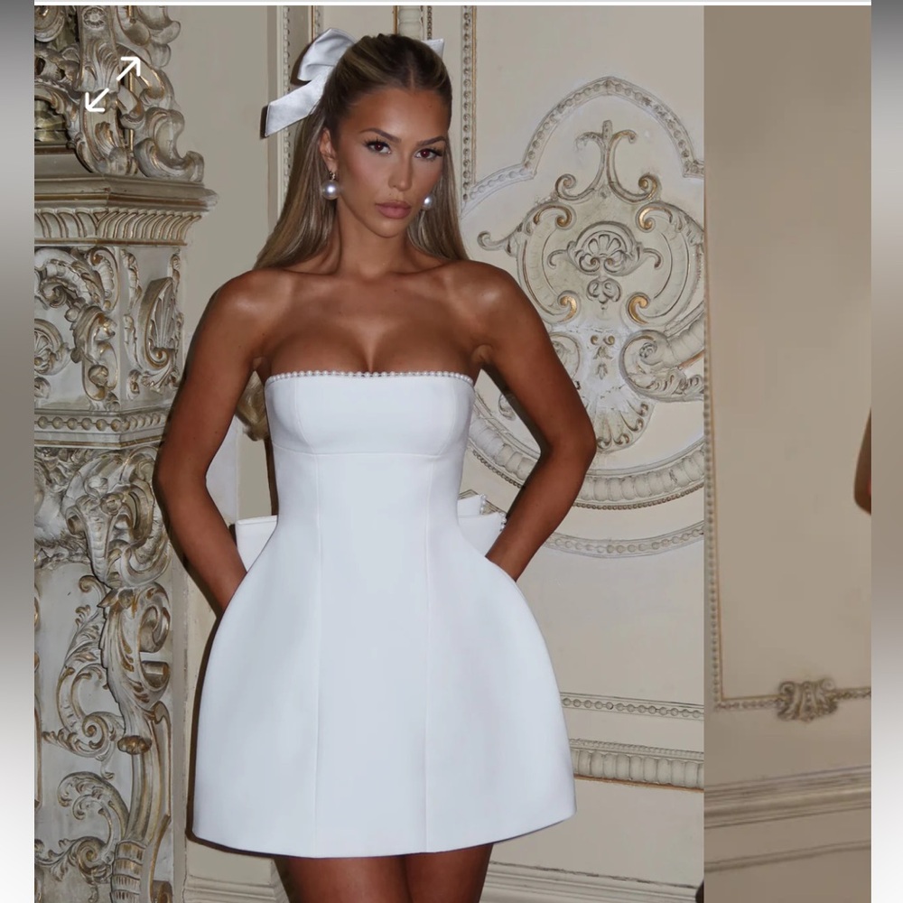 Babyboo Suni Mini Dress in ivory